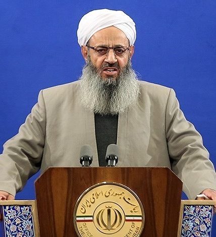 شما با کدام مجوز شرعی مانع تحصیل دختران شدهاید!؟ 1 Molavi Abdul Hamid in Iranian Presidential center