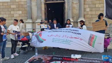 اعتراض شهروندان افغانستان مقیم اسپانیا 5 IMG 20230430 WA0071