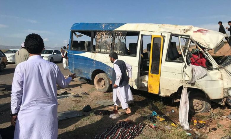 رویداد ترافیکی در هرات؛ ۱۸ نفر را کشته و زخمی شدند 1 Traffic accident 2