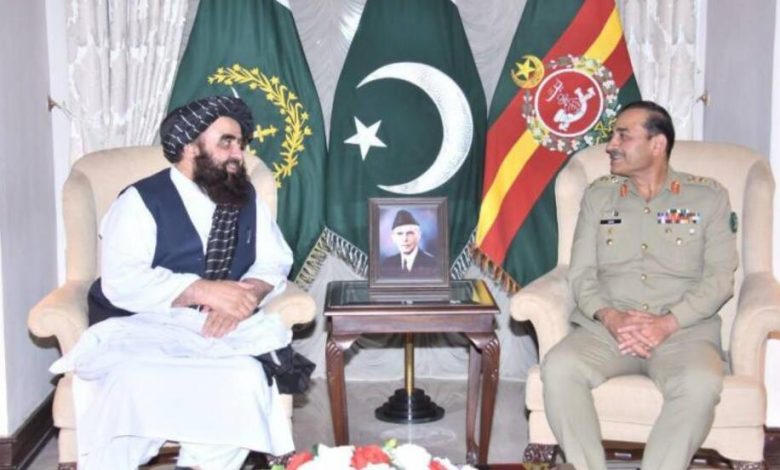 پاکستان، از همآغوشی با تروریسم تا طلب همکاری از جبهه مقاومت ملی افغانستان 1 pakistan army chief afghan foreign minister muttaqi discuss border management regional security 1683435343 6289